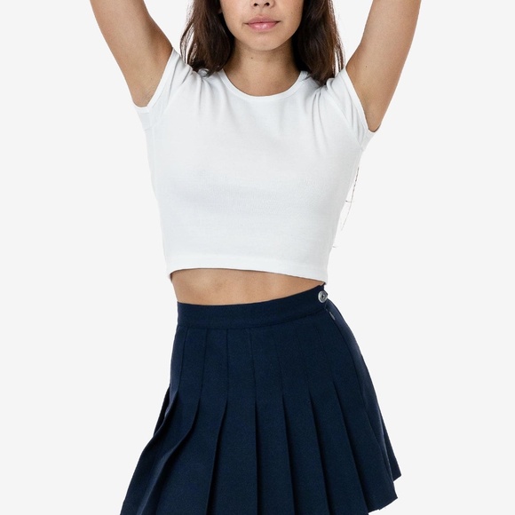 American Apparel Pleated Navy Tennis Skirt (xs) - Picture 3 of 3
